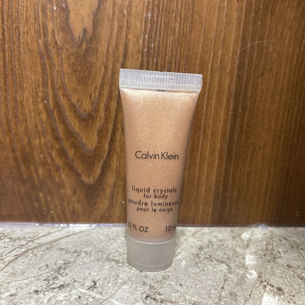Calvin Klein Liquid Crystals Body Shimmer Sunstone NWOB‎ Very Rare .33oz